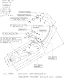 Système D'Échappement Complet Avec Catalyseur Et Homologation Acoustique Sito Acier - Leovince Compatible Avec Peugeot Vivacity 50 Air