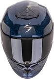 Full-Face Motorcycle Helmet Scorpion Exo Exo-R1 Evo Carbon Air Carbon Fiber Blue Onyx Size M