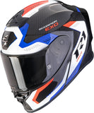 Casque Intégral Pour Moto Scorpion Exo Exo-R1 Evo Carbon Air Carbon Fiber Noir Rouge Propel Taille L