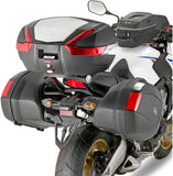 Monokey Trekker Outback Evo Smart Black Aluminium Top Case - 58 Lt Trekker Outback Evo Smart Aluminium - Givi Compatible With Honda Cbr 650 F (2014-2016)