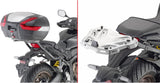 Monokey Trekker Outback Evo Smart Anodized Aluminium Top Case - 58 Lt Trekker Outback Evo Smart Anodized Aluminium - Givi Compatible With Honda Cb 650 R (2019-2020)