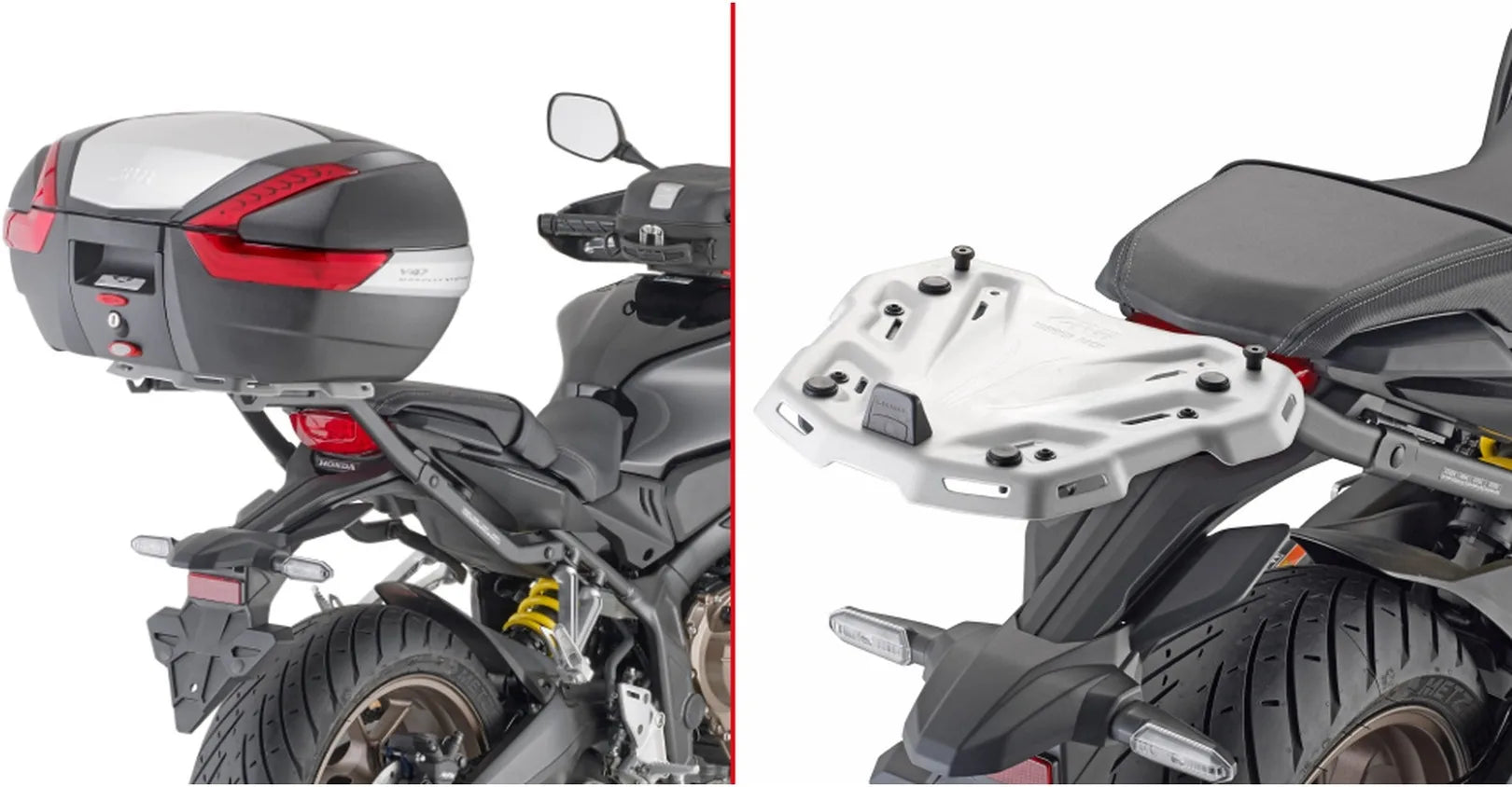 Top Case Monolock Alpina Aluminium Noir 44 Lt Alpina Aluminium - Givi Compatible Avec Honda Cb 650 R (2019-2020)