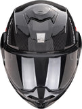 Casque Modulable Pour Moto Scorpion Exo Exo-Tech Evo Carbon Carbon Fiber Noir Rouge Cad Taille Xs