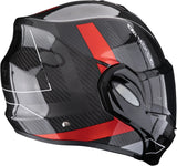 Casque Modulable Pour Moto Scorpion Exo Exo-Tech Evo Carbon Carbon Fiber Noir Rouge Cad Taille Xs