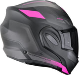 Casque Modulable Pour Moto Scorpion Exo Exo-Tech Evo Polycarbonate Noir Mat Rose Socius Taille M