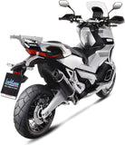 Système D'Échappement Homologué Au Niveau Sonore Nero Acier Embout Carbon Fiber - Leovince Compatible Avec Honda X-Adv 750 (2017-2024)