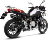 Échappement Sans Homologation Sonore Nero Acier Embout Carbon Fiber - Leovince Compatible Avec Bmw F 750 Gs (2018-2024)