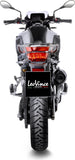 Échappement Sans Homologation Sonore Nero Acier Embout Carbon Fiber - Leovince Compatible Avec Bmw F 750 Gs (2018-2024)