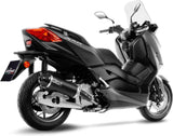 Système D'Échappement Complet Non Catalysé Et Sans Homologation Acoustique Nero Acier Embout Carbon Fiber - Leovince Compatible Avec Yamaha X-Max 125 (2018-2020)