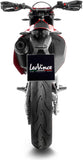 Exhaust Tip With Noise Certification Nero Stainless Steel Carbon Fiber End Cap - Leovince Compatible With Gasgas Es 700 (2022-2024)