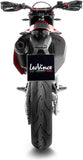 Échappement Sans Homologation Sonore Nero Acier Embout Carbon Fiber - Leovince Compatible Avec Gasgas Sm 700 (2022-2024)