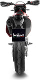 Système D'Échappement Complet Non Catalysé Et Sans Homologation Acoustique Nero Acier Embout Carbon Fiber - Leovince Compatible Avec Gasgas Sm 700 (2022-2024)
