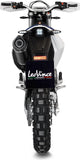 Échappement Sans Homologation Sonore Nero Acier Embout Carbon Fiber - Leovince Compatible Avec Husqvarna 701 Enduro - Lr (2021-2024)