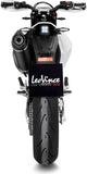 Complete Exhaust System Without Catalytic Converter And Without Sound Certification Nero Stainless Steel Carbon Fiber End Cap - Leovince Compatible With Husqvarna 701 Supermoto (2017-2020)