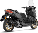 Échappement Sans Homologation Sonore Nero Acier Embout Carbon Fiber - Leovince Compatible Avec Yamaha X-Max 300 (2021-2024)