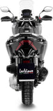 Échappement Sans Homologation Sonore Nero Acier Embout Carbon Fiber - Leovince Compatible Avec Honda Adv 350 (2022-2024)