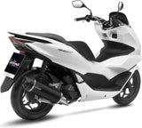 Système D'Échappement Complet Non Catalysé Et Sans Homologation Acoustique Nero Acier Embout Carbon Fiber - Leovince Compatible Avec Honda Pcx 125 (2021-2024)