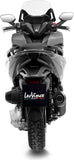 Échappement Sans Homologation Sonore Nero Acier Embout Carbon Fiber - Leovince Compatible Avec Honda Forza 350 (2021-2024)