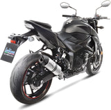 Échappement Sans Homologation Sonore Lv One Evo Acier Embout Carbon Fiber - Leovince Compatible Avec Suzuki Gsx-S 750 - Z Abs (2017-2020)