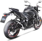 Échappement Sans Homologation Sonore Lv One Evo Carbon Fiber Embout Carbon Fiber - Leovince Compatible Avec Suzuki Gsx-S 750 - Z Abs A2 (2019-2020)