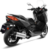 Système D'Échappement Homologué Au Niveau Sonore Lv One Evo Acier Embout Carbon Fiber - Leovince Compatible Avec Yamaha X-Max 300 (2017-2020)