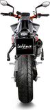 Exhaust Tip With Noise Certification Lv One Evo Stainless Steel Carbon Fiber End Cap - Leovince Compatible With Ktm 790 Duke - L A2 (2023-2024)