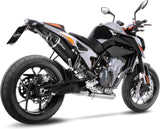 Échappement Sans Homologation Sonore Lv One Evo Carbon Fiber Embout Carbon Fiber - Leovince Compatible Avec Ktm 890 Duke - L A2 - R (2020-2023)