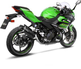 Exhaust Tip With Noise Certification Lv One Evo Carbon Fiber Carbon Fiber End Cap - Leovince Compatible With Kawasaki Ninja 400 (2018-2021)