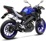 Système D'Échappement Complet Avec Catalyseur Et Homologation Acoustique Lv One Evo Carbon Fiber Embout Carbon Fiber - Leovince Compatible Avec Yamaha Mt-125 (2017-2019)