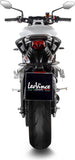 Échappement Sans Homologation Sonore Lv One Evo Acier Embout Carbon Fiber - Leovince Compatible Avec Triumph Street Triple 765 S - R Lrh (2017-2019)