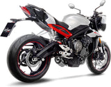 Exhaust Tip Without Sound Certification Lv One Evo Carbon Fiber Carbon Fiber End Cap - Leovince Compatible With Triumph Street Triple 765 S - R Lrh (2020-2022)