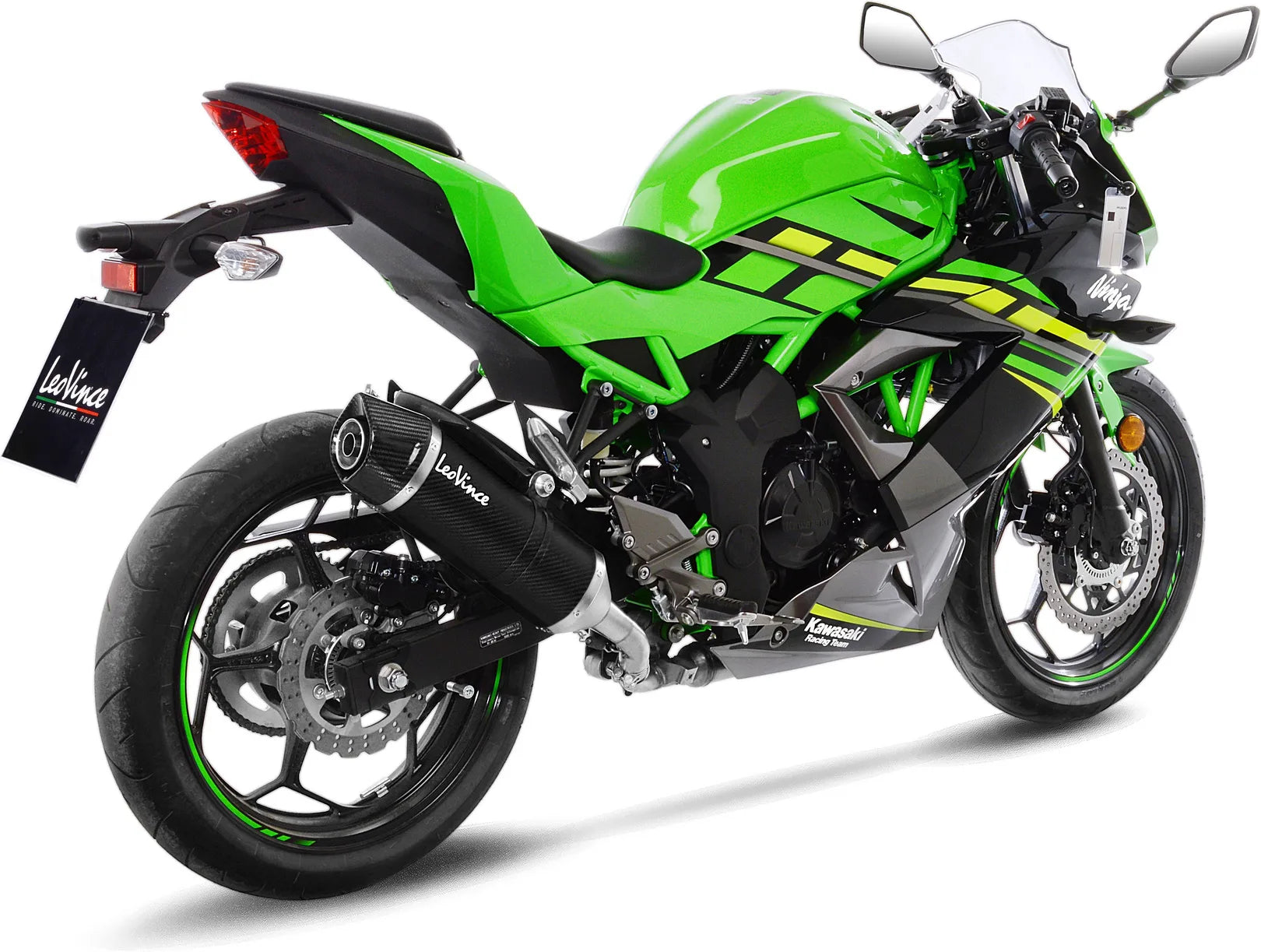 Système D'Échappement Homologué Au Niveau Sonore Lv One Evo Carbon Fiber Embout Carbon Fiber - Leovince Compatible Avec Kawasaki Z 125 (2019-2024)