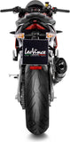 Échappement Sans Homologation Sonore Factory S Carbon Fiber Embout Carbon Fiber - Leovince Compatible Avec Aprilia Rsv4 1100 (2021-2024)