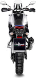 Exhaust Tip Without Sound Certification Lv One Evo Steel Black Carbon Fiber End Cap - Leovince Compatible With Yamaha Ténéré 700 Explore (2025-2026)