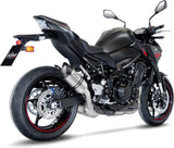 Système D'Échappement Homologué Au Niveau Sonore Lv Pro Acier Embout Carbon Fiber - Leovince Compatible Avec Kawasaki Z 900 (2020-2024)