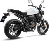Complete Catalytic Exhaust System With Sound Certification Lv One Evo Steel Black Carbon Fiber End Cap - Leovince Compatible With Yamaha Xsr 700 (2021-2024)