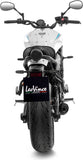 Complete Catalytic Exhaust System With Sound Certification Lv One Evo Steel Black Carbon Fiber End Cap - Leovince Compatible With Yamaha Xsr 700 (2021-2024)