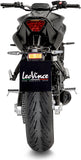 Complete Exhaust System Without Catalytic Converter And Without Sound Certification Lv One Evo Stainless Steel Carbon Fiber End Cap - Leovince Compatible With Yamaha Mt-07 (2021-2024)