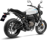 Complete Catalytic Exhaust System With Sound Certification Lv One Evo Carbon Fiber Carbon Fiber End Cap - Leovince Compatible With Yamaha Xsr 700 (2021-2024)