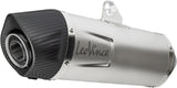 Exhaust Tip Without Sound Certification Lv One Evo Stainless Steel Carbon Fiber End Cap - Leovince Compatible With Gasgas Sm 700 (2022-2024)