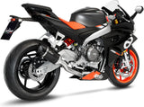 Système D'Échappement Complet Non Catalysé Et Sans Homologation Acoustique Lv Pro Carbon Fiber Embout Carbon Fiber - Leovince Compatible Avec Aprilia Tuono 660 (2021-2024)