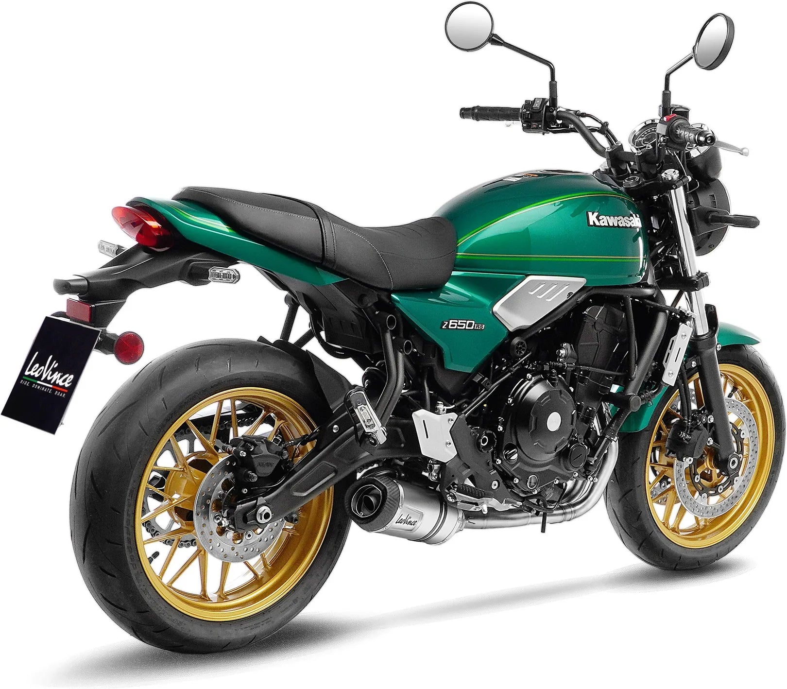 Système D'Échappement Complet Avec Catalyseur Et Homologation Acoustique Lv One Evo Acier Embout Carbon Fiber - Leovince Compatible Avec Kawasaki Versys 650 (2021-2024)