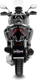Système D'Échappement Homologué Au Niveau Sonore Lv One Evo Acier Embout Carbon Fiber - Leovince Compatible Avec Honda Adv 350 (2022-2024)