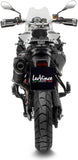 Système D'Échappement Homologué Au Niveau Sonore Lv One Evo Acier Noir Embout Carbon Fiber - Leovince Compatible Avec Bmw F 700 Gs (2017-2018)