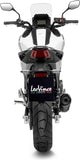 Système D'Échappement Homologué Au Niveau Sonore Lv One Evo Acier Noir Embout Carbon Fiber - Leovince Compatible Avec Honda Nc 750 X (2021-2024)