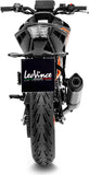 Système D'Échappement Homologué Au Niveau Sonore Lv One Evo Acier Embout Carbon Fiber - Leovince Compatible Avec Ktm 125 Duke (2021-2023)