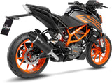 Système D'Échappement Homologué Au Niveau Sonore Lv One Evo Carbon Fiber Embout Carbon Fiber - Leovince Compatible Avec Ktm 125 Duke (2021-2023)