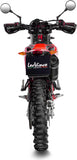 Exhaust Tip With Noise Certification Lv One Evo Steel Black Carbon Fiber End Cap - Leovince Compatible With Beta Rr 125 Motard Lc 4T (2021-2024)