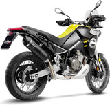 Échappement Sans Homologation Sonore Lv One Evo Acier Noir Embout Carbon Fiber - Leovince Compatible Avec Aprilia Tuareg 660 (2022-2024)