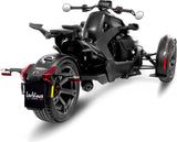 Échappement Sans Homologation Sonore Lv One Evo Acier Noir Embout Carbon Fiber - Leovince Compatible Avec Can Am Ryker 600 Sport - Rally (2019-2024)